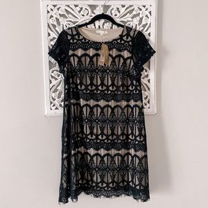 NWT Black Lace Mini Dress
